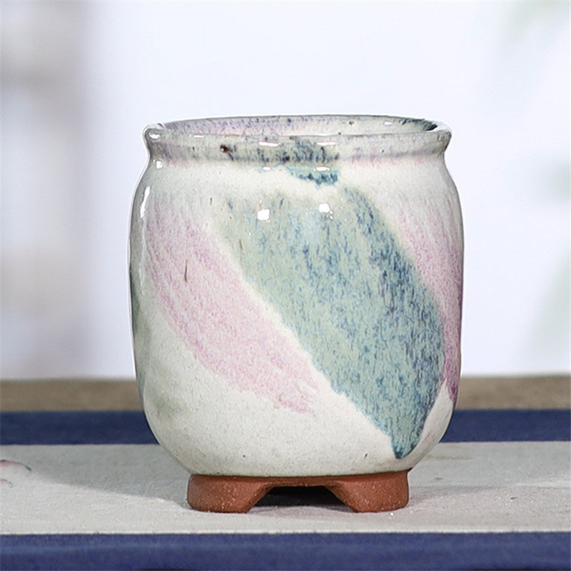 Succulent Flower Pot High Breathable Simple Plain Terracotta