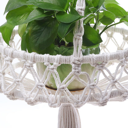 Two Layers Folding Hanging Basket Fruit Basket Hanging Flower Pot