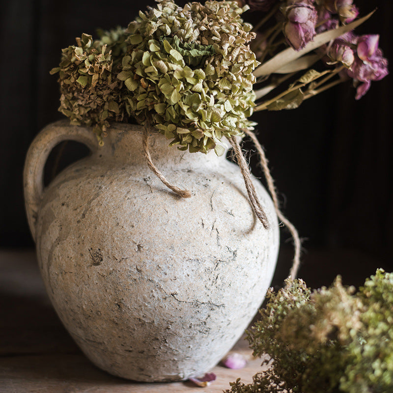 Handmade art red clay pots