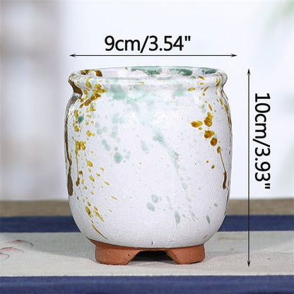 Succulent Flower Pot High Breathable Simple Plain Terracotta