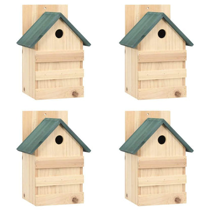 vidaXL Bird Houses 4 pcs 9.1"x7.5"x13" Firwood-0