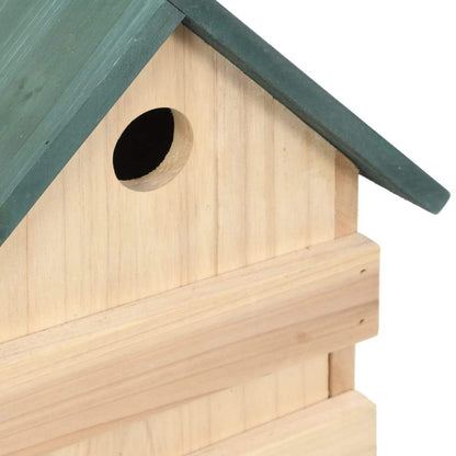 vidaXL Bird Houses 4 pcs 9.1"x7.5"x13" Firwood-6