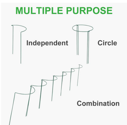 Support Frame Plant Support Rod Green Garden Plant Support Ring Plant Stand